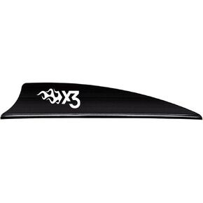 Bohning X3 Vane, 2.25", Black, 100pk