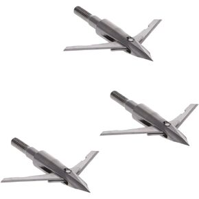 NAP New Archery Products Slingblade 2 TI 100 Grain Hunting Stainless Steel Spin Tested Mechanical 3 Pieces Broadhead Set