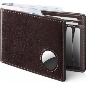 typecase Mens Wallet Card Holder: Pop Up Card Case, Premium Leather, Smart, Bifold, RFID Blocking, Slim, Minimalist, Thin, Front Pocket - 9-13 Card Capacitiy | ID Window | Money Clip (Brown)