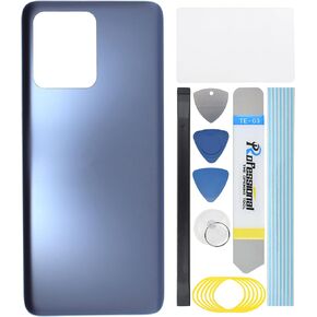 غطاء خلفي بلاستيكي بديل لجهاز Motorola Moto G Stylus (2023) مع لاصق مثبت مسبقًا باللون الأزرق in Kuwait