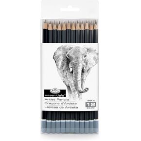 Royal & Langnickel SPEN-12 Essentials Sketching Pencil Set, 12-Piece
