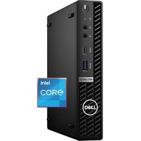 DELL OptiPlex 7000 Micro Form Factor Mini Business Desktop, Intel 4-Core Processor, 16GB RAM, 512GB PCIe SSD, 2X DisplayPort, USB Type-C, RJ45, Wi-Fi, Windows 11 Pro, Black