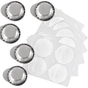 Grasseed Refillable Vertuo Capsule, Reusable Stainless Steel Vertuo Pod Kit with 100 Foil Lids, Spoon, Brush, Brew 7.8oz- Compatible with Vertuoline Machine
