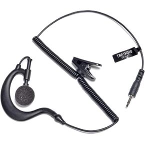 TWAYRDIO 3.5mm Listen Receive Only Radio Earpiece Headset Compatible with Motorola Hytera Kenwood Radio Remote Speaker Microphone, Two Way Radios and Walkie Talkies