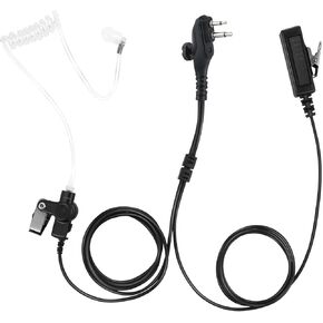 Ptt Mic Earpiece Two Way Radio Headset for Hytera Walkie Talkie Bd402i BD502i BD552i BD612i PD402i PD482i PD502i PD562i TC508 BD500 TD500 TD560 PD530 PD506 PD560 PD415(Black,Wired)