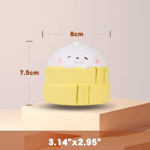 anboor 3.0 بوصة الغذاء squishies همبرغر لعبة بطيئة ارتفاع kawaii الدب ضغط اللعب الإجهاد الإغاثة الحيوان squish لعبة للأطفال البالغين عيد ميلاد in Saudi Arabia
