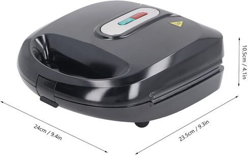750W Sandwich Maker with 6 different moulded trays, Grilled Cheese Maker with non stick cooking surface, Electric Sandwich Maker double sided heating for Breakfast (US) in Saudi Arabia
