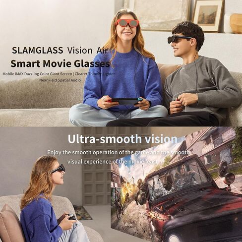 Vision Air 50 ° Wide Viewing Angle, 183 inch Screen Micro OLED, 8.8mm thinner and More, Suitable for iPhone 16/15/Android/Mac/PC/Steam Deck/Gaming Console in Saudi Arabia