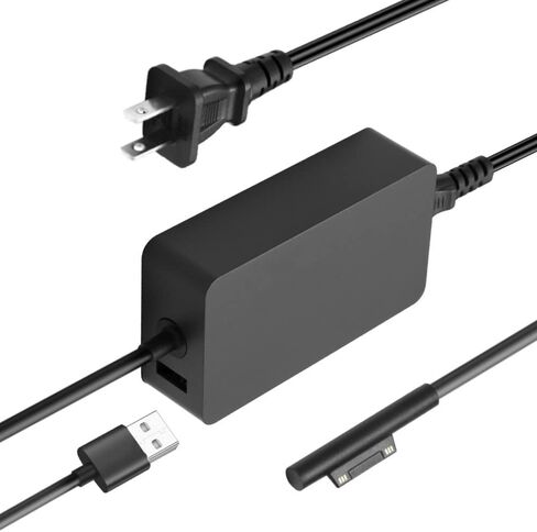 127W 102W AC Charger for Microsoft Surface Pro 10 9 8 7 6 5 4 3 Surface Laptop 7 6 5 4 3 2 1 Surface Book 3 2 1 Surface Laptop Studio 2 1 Surface Go 4 3 2 1 Surface Laptop Go 2 1 Windows Power Supply in Saudi Arabia