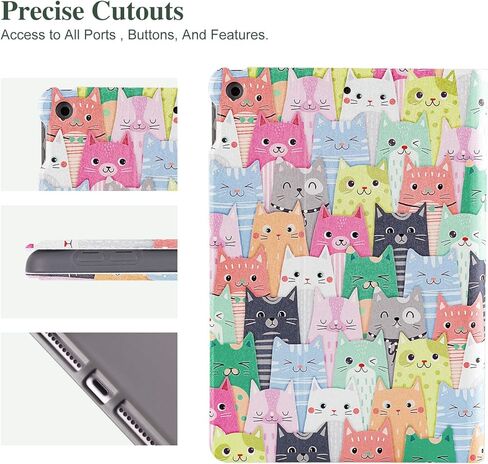 iPad 9th Generation Case, iPad 8th Generation Case, iPad 7th Generation Case, iPad 10.2 Case for Girls Women, iPad Cover 9th Generation Adjustable Viewing Stand Auto Wake/Sleep, Pink CompositionBook in Kuwait