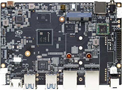 Banana Pi BPI-F3 Acrylic Developer Kit 16GB RAM 128GB ROM- Industrial Grade RISC-V SBC, 2.0 Tops 2xGbE Ethernet prot - Armbian Bianbu in Saudi Arabia
