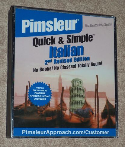 Pimsleur ~ لغة إيطالية سريعة وبسيطة ~ (4) مجموعة أقراص مضغوطة ~ (الإصدار الثاني المنقح) in Saudi Arabia