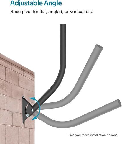 ANTOP Antenna Mount J Pole 19 Inches TV Antenna Pole with Adjustable Angle - Suitable for Indoor Outdoor Antenna, Yagi Antenna, Weather Startion, Satellite Dish, AT-723 in Saudi Arabia