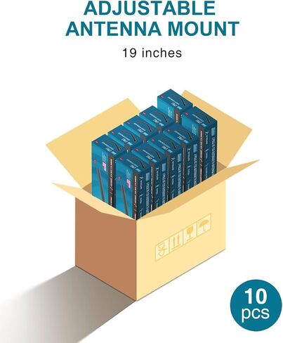ANTOP Antenna Mount J Pole 19 Inches TV Antenna Pole with Adjustable Angle - Suitable for Indoor Outdoor Antenna, Yagi Antenna, Weather Startion, Satellite Dish, AT-723 in Saudi Arabia