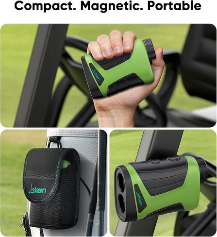 R1 Pro Laser Golf Rangefinder مع منحدر مغناطيسي 1200 ياردة 7X التكبير العلم القطب قفل قابلة للشحن مجموعة الجولف مكتشف - أفضل ملحقات الجولف هدايا الجولف للرجال in Kuwait