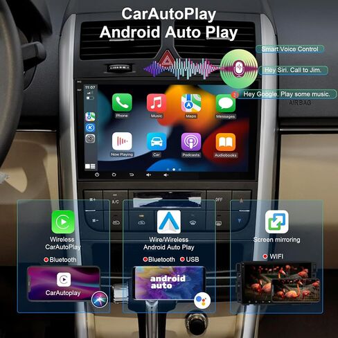 SWTNVIN Car Radio for GMC Acadia Savava Yukon Sierra/Chevy Silverado Tahoe Equinox/Buick Enclave 8 Inch IPS 1280 * 720P Android 13 Carplay&Autoplay WiFi DSP BT5.0 GPS SWC Doube Din 8-core 4+64GB in Saudi Arabia