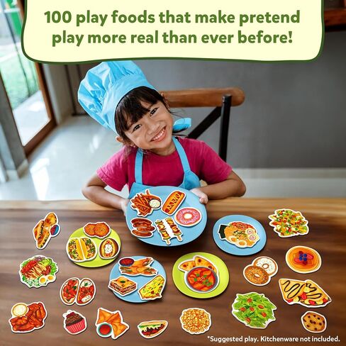 مجموعة بقالة Skillmatics Pretend Play - 10 حاويات، أكثر من 100 قطعة طعام لعب للعب الأطفال، ملحقات المطبخ للعب العودة إلى المدرسة، ألعاب المطبخ، الفواكه والخضروات، هدايا للأطفال والأطفال الصغار من سن 3 إلى 7 سنوات in Kuwait