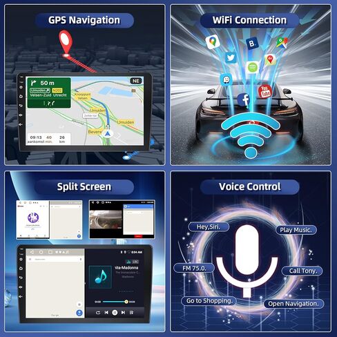 2G+32G Radio for Honda Accord 7th 2003 2004 2005 2006 2007, Rimoody Android 13 Car Stereo 10.1'' Touch Screen Carplay Android Auto Mirror Link GPS WiFi Bluetooth FM/RDS EQ Backup Camera in Saudi Arabia