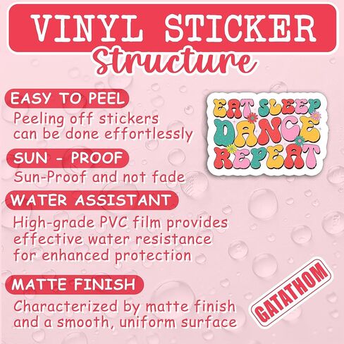 (3 قطع) ملصق من الفينيل لفصل الرقص المستقيم من Outta ملصق تحفيزي للرقص مضحك هدية راقصة لمحبي الرقص من الفينيل للكتب، والكمبيوتر المحمول، وزجاجات المياه، والأكواب، وسجلات القصاصات، 3 بوصات × 2.9 بوصة in Kuwait