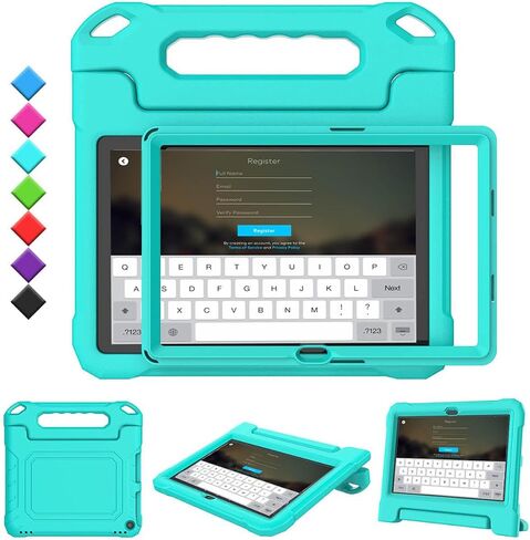 Kids Case for Amazon Fire 10 Pro/10 Plus/HD 10 Tablet(13th/11th Generation, 2023/2021 Release), Durable Shockproof Protective Case with Screen Protector for Kindle Fire HD 10 Tablet, Blue in Kuwait