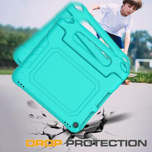 Kids Case for Amazon Fire 10 Pro/10 Plus/HD 10 Tablet(13th/11th Generation, 2023/2021 Release), Durable Shockproof Protective Case with Screen Protector for Kindle Fire HD 10 Tablet, Blue in Kuwait