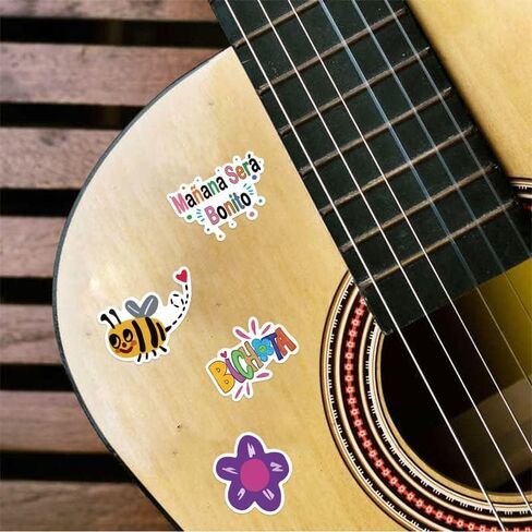 ملصقات Manana Sera Bonito 50 قطعة من ملصقات الفينيل المقاومة للماء لأجهزة الكمبيوتر المحمول، لوح التزلج، زجاجات المياه، الكمبيوتر، الهاتف، الجيتار، ملصقات الرسوم المتحركة للأطفال والمراهقين البالغين in Kuwait