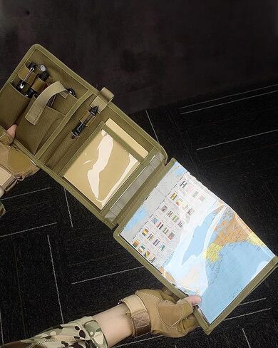 Map Case,Tactical Notebook,Waterproof map case Multifunctional Map Case for Military Hiking, Tactical, Outdoor Activities (CP) in Saudi Arabia