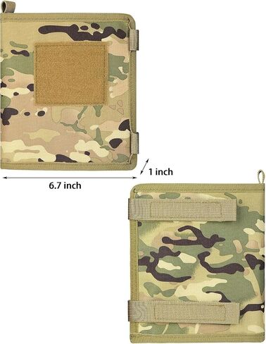 Map Case,Tactical Notebook,Waterproof map case Multifunctional Map Case for Military Hiking, Tactical, Outdoor Activities (CP) in Saudi Arabia