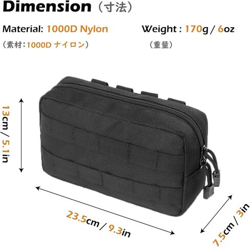 TRIWONDER Molle Pouches Tactical Admin EDC Gear Utility Pouch Waist Bags for Small Tool Horizontal Modular Organization in Saudi Arabia