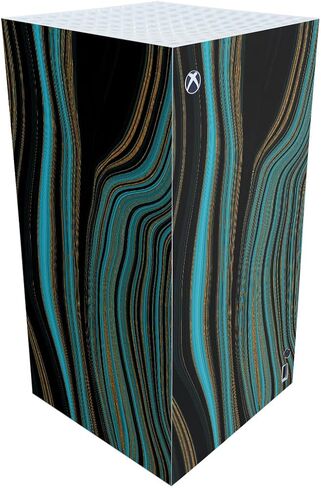 Carbon Fiber Gaming Skin Compatible with Microsoft Xbox Series X Digital Edition - Pink Marble - Premium 3M Vinyl Protective Wrap Decal Cover - Easy to Apply | Crafted in The USA by MightySkins in Saudi Arabia
