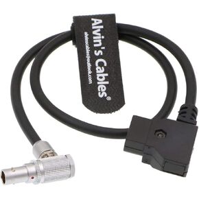 Alvin's Cables Z CAM E2 S6 F6 Power Cable AlvinTap Protective DTap to Right Angle 2 Pin Male 90 Degrees 17.7 inches
