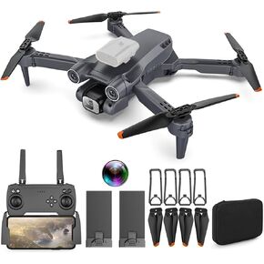 GoolRC RC Drone with Camera 4K Dual Camera Camera Drone Toy Drone RC Quadcopter ESC with Function Gesture Control Trajectory Flight 360 Degree Roll Drones for Kids 8-12 with Camera in Kuwait