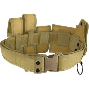 LIXADA Duty Belt Battle Belt Modular Equipment System Set Security Utility Duty Belt with Pouches for Law Enforcement Police