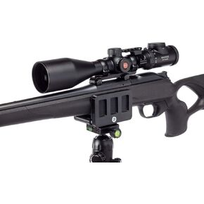 Rifle Saddle Mount Rifle clamp Tripod Mount Adapter Precise Tripod Shooting Rest (Black)