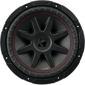 Kicker CompVR 10-Inch (25cm) Subwoofer, DVC, 4-Ohm, 350W