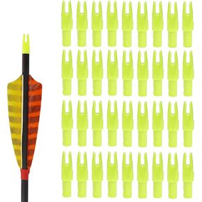 36 Pack Arrow Nocks ID 6.20mm/.244inch Insert Tails for Archery Hunting Target Shooting