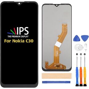 A-MIND for Nokia C30 LCD Screen Replacement TA-1357 TA-1377 TA-1369 TA-1360 TA-1359 LCD Display Touch Digitizer Replacement Full Assembly Repair Kits with Tools
