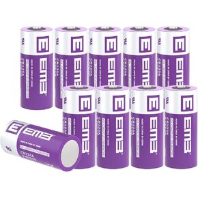 EEMB 10PACK CR123A Lithium Batteries 3V 1700mAh CR123 Battery with High Capacity for Flashlight Toys Alarm System Non-Rechargeable Battery