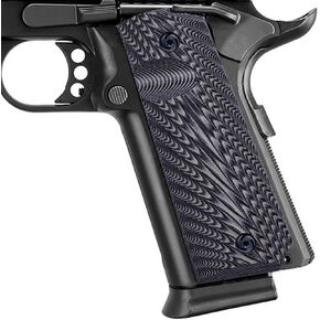 Guuun 1911 Grips Full Size Government Commander G10 Grips Ambi Safety Cut Aggressive Starburst Texturl
