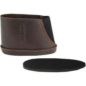 TOURBON Hunting Shooting Genuine Leather Recoil Sleeve Slip On Shotgun Shoulder Recoil Pad