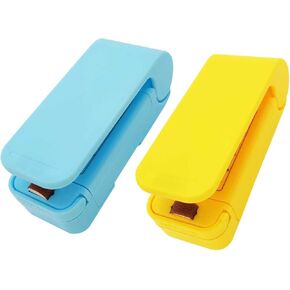 Mini Plastic Bag Sealer for Mylar Bag Heat Sealer with Fridge Magnet Portable Resealer Machine Large Range Splicer for plastic film moisture-proof 2 pieces pack
