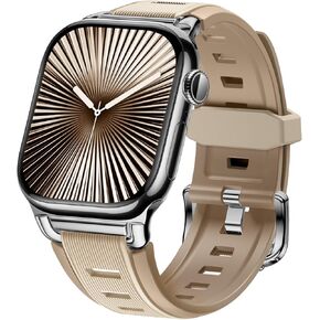 Suitisbest Bands Compatible with Apple Watch Bands 38mm 40mm 41mm 42mm 44mm 45mm 46mm 49mm for Women Men, Waterproof Silicone Sport Band Straps for iWatch Bands Series 10 9 8 7 6 5 4 3 2 1 SE Ultra