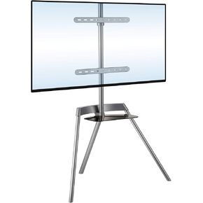 Easel TV Stand - TV Tripod | Holds Up to 88 Pounds and Fits 43-65 Inch Flat & Curved Screens | Quickly Assembles with SNAP-Lock Technology | Portable Minimalist Display TV Stand