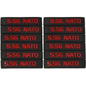 Aolamegs 5.56 NATO Magazine Marking Band 6 Pack (Black-White)