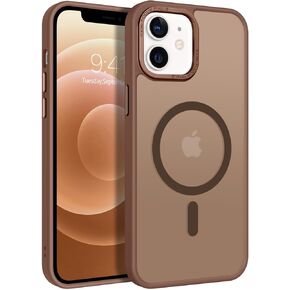 BENTOBEN Magnetic for iPhone 12 Case, iPhone 12 Pro Case [Compatible with Magsafe] Translucent Matte Case Slim Thin Shockproof Women Men Girl Protective Case for iPhone 12/12 Pro 6.1", Light Blue
