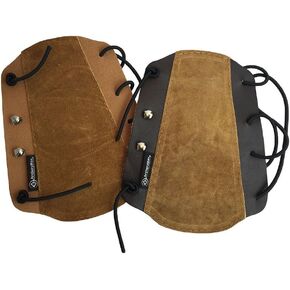 Brown Non-Ventilated Leather Arm Guard