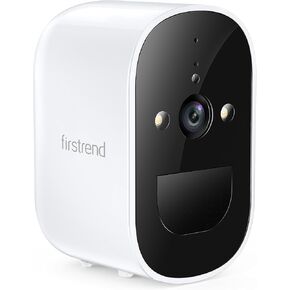 firstrend Home Security Cameras Wireless Outdoor 2K WiFi Battery Powered Surveillance Camera with Spotlight Color Night Vision Smart Motion Detection Two Way Audio for Indoor Business Waterproof