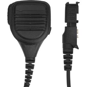 Palm Speaker Handsfree Radio Mic Aux Heavy Duty Remote Speaker Microphone PTT with 3.5mm Audio Jack for Motorola XPR3300 XPR3300e XPR3500 XPR3500e DP2000 DP2400 DP2600 DP3441 Walkie Talkies