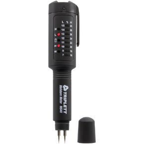 Triplett Pin/Pinless Non-Invasive Moisture Meter for Wood and Building Materials with Audible Indicator (MS150)