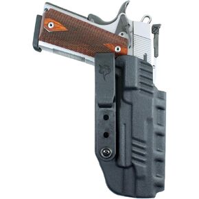 DeSantis Slim-Tuk Gun Holster, Inside The Waistband Holster, Tuck-Able 360 C-Clip, Fits STANDARD 1911 MODELS 5", STANDARD 1911 MODELS 5" WITH RAIL, Ambidextrous, Black